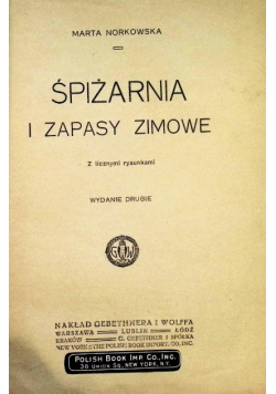 Spiżarnia i zapasy zimowe 1918 r.