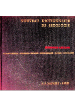 Nouveau Dictionnaire Du Sexologie