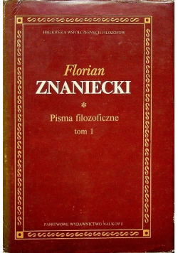 Pisma filozoficzne tom 1