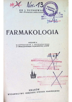 Farmakologia 1947 r.