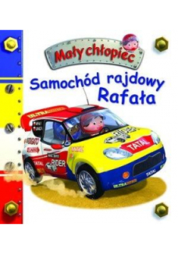 Mały chłopiec. Samochód rajdowy Rafała