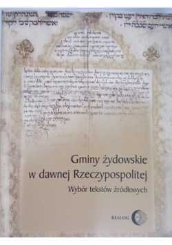 Gminy żydowskie w dawnej Rzeczypospolitej