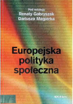 Europejska polityka społeczna