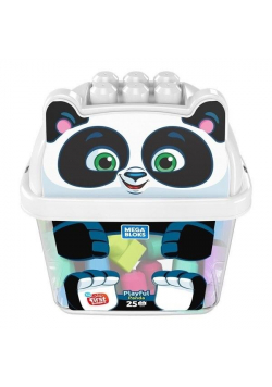 Mega Bloks. Wesoła panda z klockami
