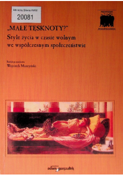 Małe tęsknoty Style życia w czasie wolnym we współczesnym społeczeństwie