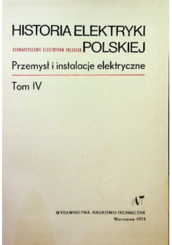 Historia elektryki polskiej Tom 4