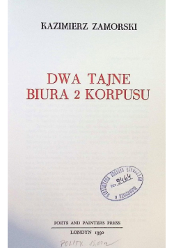 Dwa tajne biura 2 Korpusu