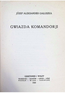 Gwiazda komandorji 1925 r.