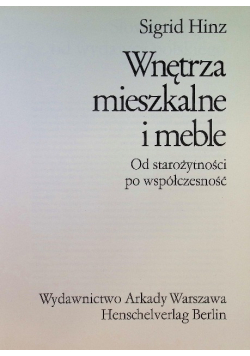 Wnętrza mieszkanie i meble