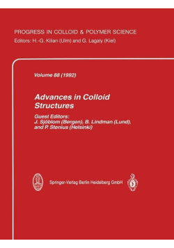 Progress in Colloid & Polymer science Vol 88