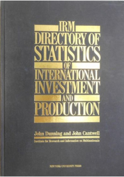 Directory of Statistics of International Investment and Production
