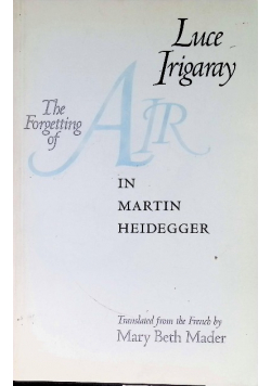 The Forgetting of Air in Martin Heidegger