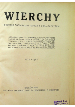Wierchy 1927 r.