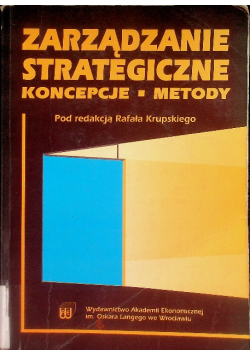 Zarządzanie strategiczne koncepcje- metody