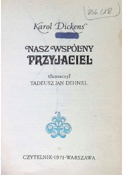 Dikens nasz wspólny przyjaciel