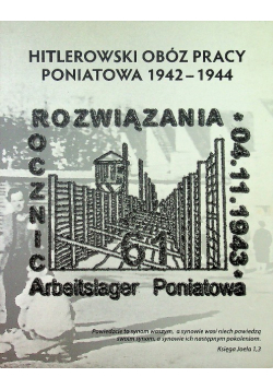 Hitlerowski obóz pracy poniatowa 1942-1944