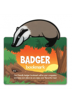 Zwierzęca zakładka do książki - Badger - Borsuk