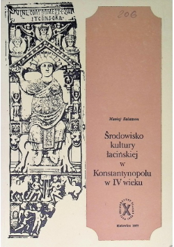 Środowisko kultury łacińskiej w Konstantynopolu w IV wieku