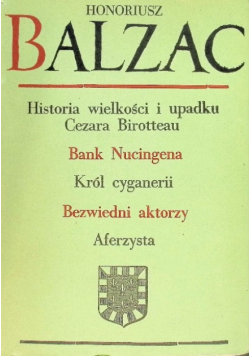 Historia wielkości i upadku Cezara Birotteau Bank Nucingena
