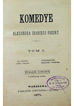 Komedye Tom I 1871 r.