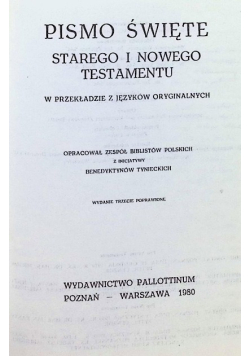 Pismo Święte Starego i Nowego Testamentu