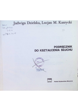 Podręcznik do kształcenia słuchu