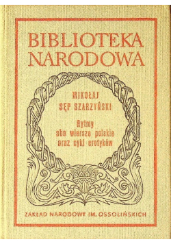 Rytmy albo wiersze polskie oraz cykl erotyków