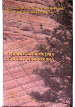Wybrane zagadnienia ochrony środowiska
