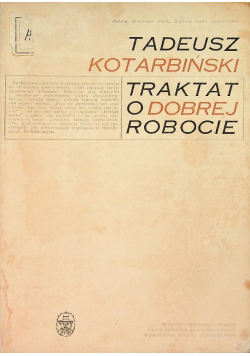 Traktat o dobrej robocie