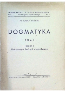 Dogmatyka Tom I księga 1 1947 r
