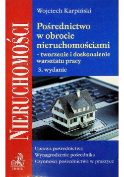 Pośrednictwo w obrocie nieruchomościami  tworzenie i doskonalenie warsztatu pracy