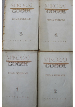 Gogol Pisma wybrane Tom 1 do 4