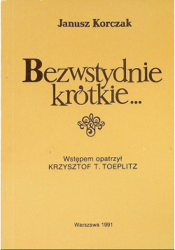 Bezwstydnie krótkie