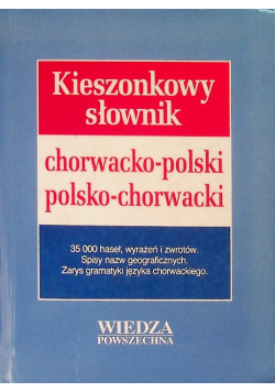 Kieszonkowy słownik chorwacko-polski  polsko- chorwacki