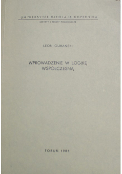 Wprowadzenie w logikę współczesną