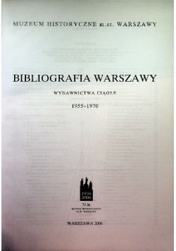 Bibliografia warszawy wydawnictwa ciągłe 1955 - 1970