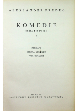Fredro Komedie V