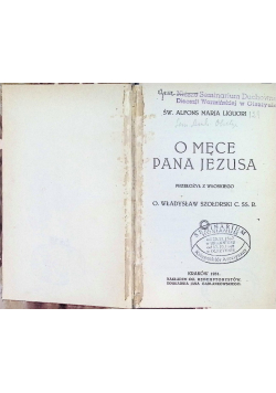 O męce Pana Jezusa, 1931 r.