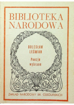 Leśmian Poezje wybrane