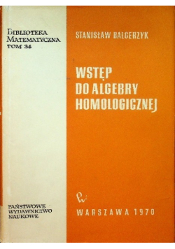 Wstęp do algebry homologicznej