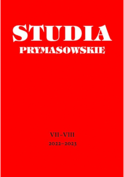 Studia prymasowskie Tom VII - VIII 2022 - 2023