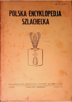 Polska encyklopedia szlachecka Tom II 1935 r.