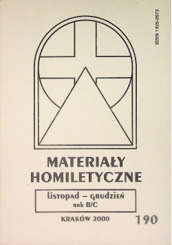 Materiały homiletyczne Nr 190 / 00