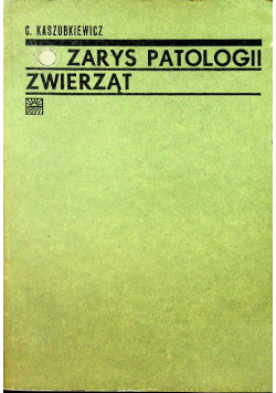 Zarys patologii zwierząt