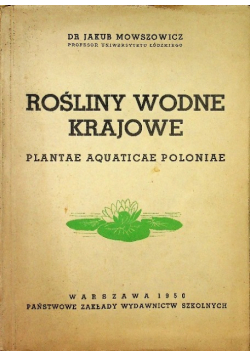 Rośliny wodne krajowe 1950 r.