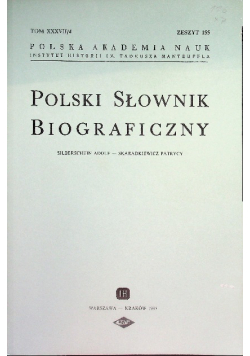 Polski Słownik Biograficzny zeszyt 155