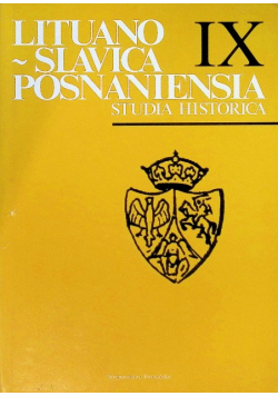 Lituano slavica posnaniensia Tom IX