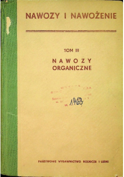 Nawozy organiczne Tom 3