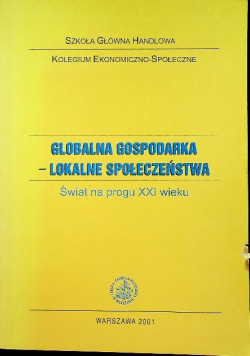 Globalna gospodarka lokalne społeczeństwo