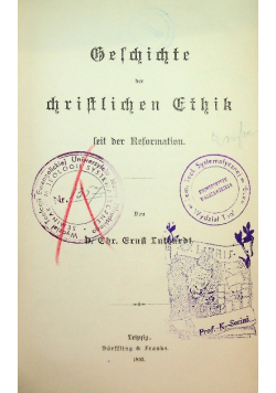 Geschichte der christlichen Ethik